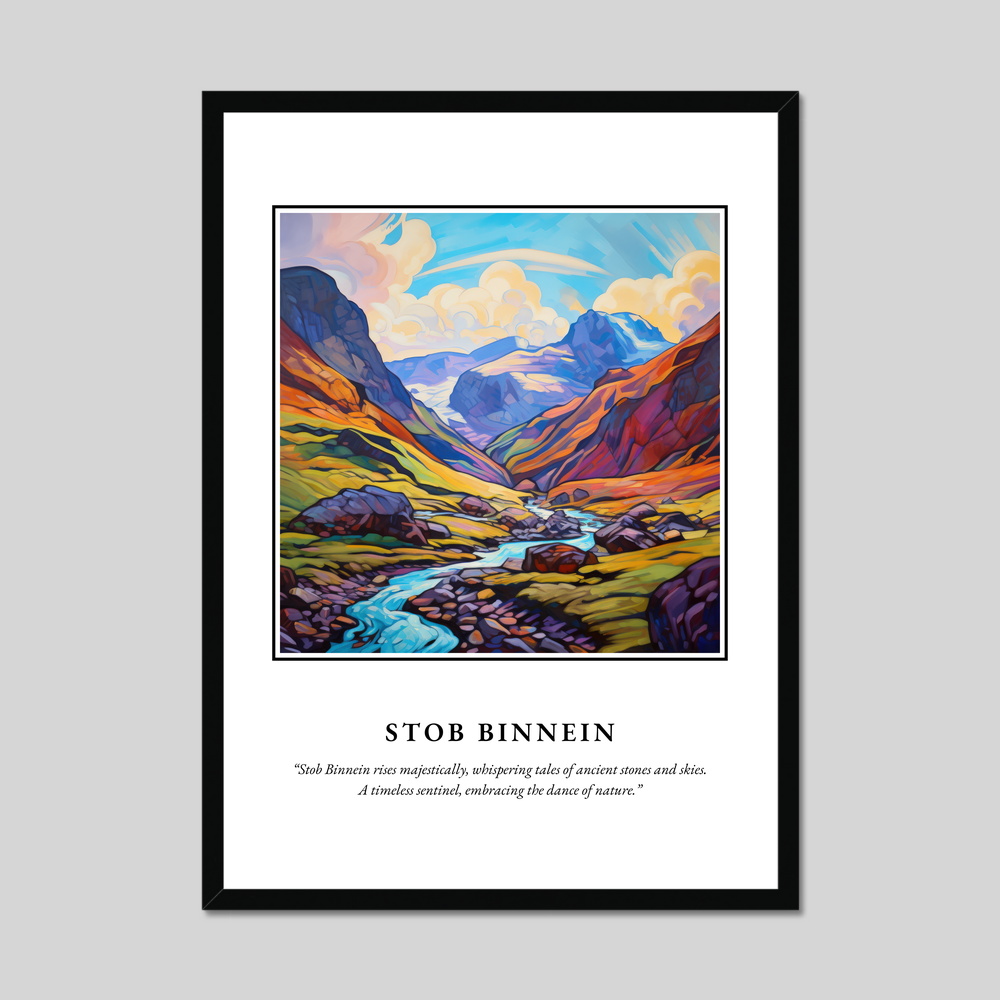 Poster in a black frame