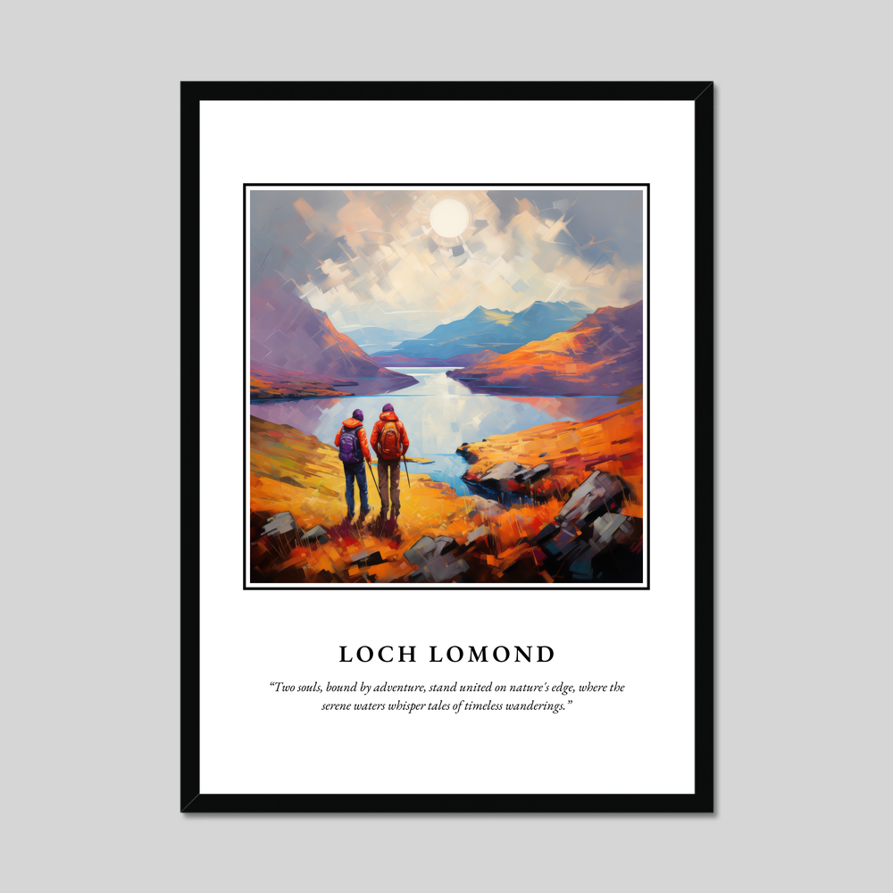 Poster in a black frame