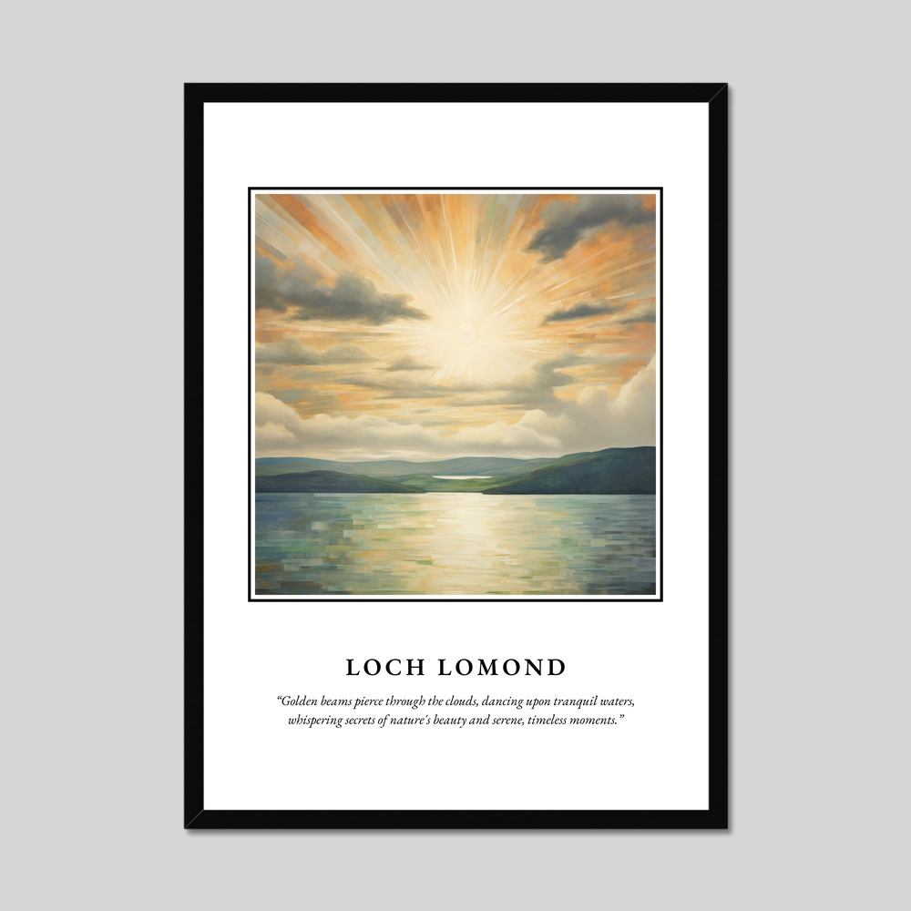 Poster in a black frame