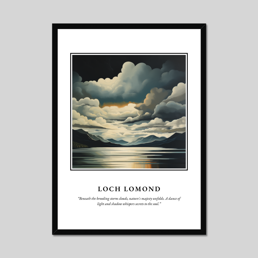 Poster in a black frame