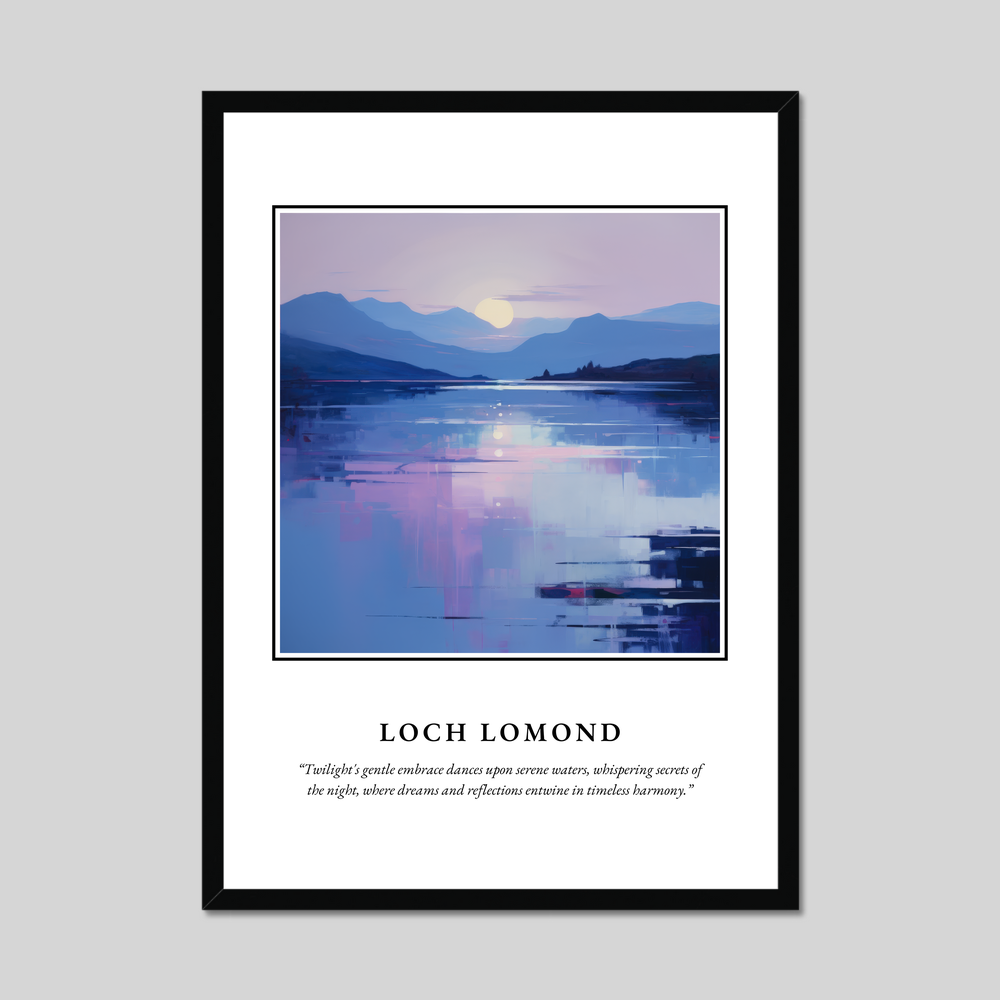 Poster in a black frame