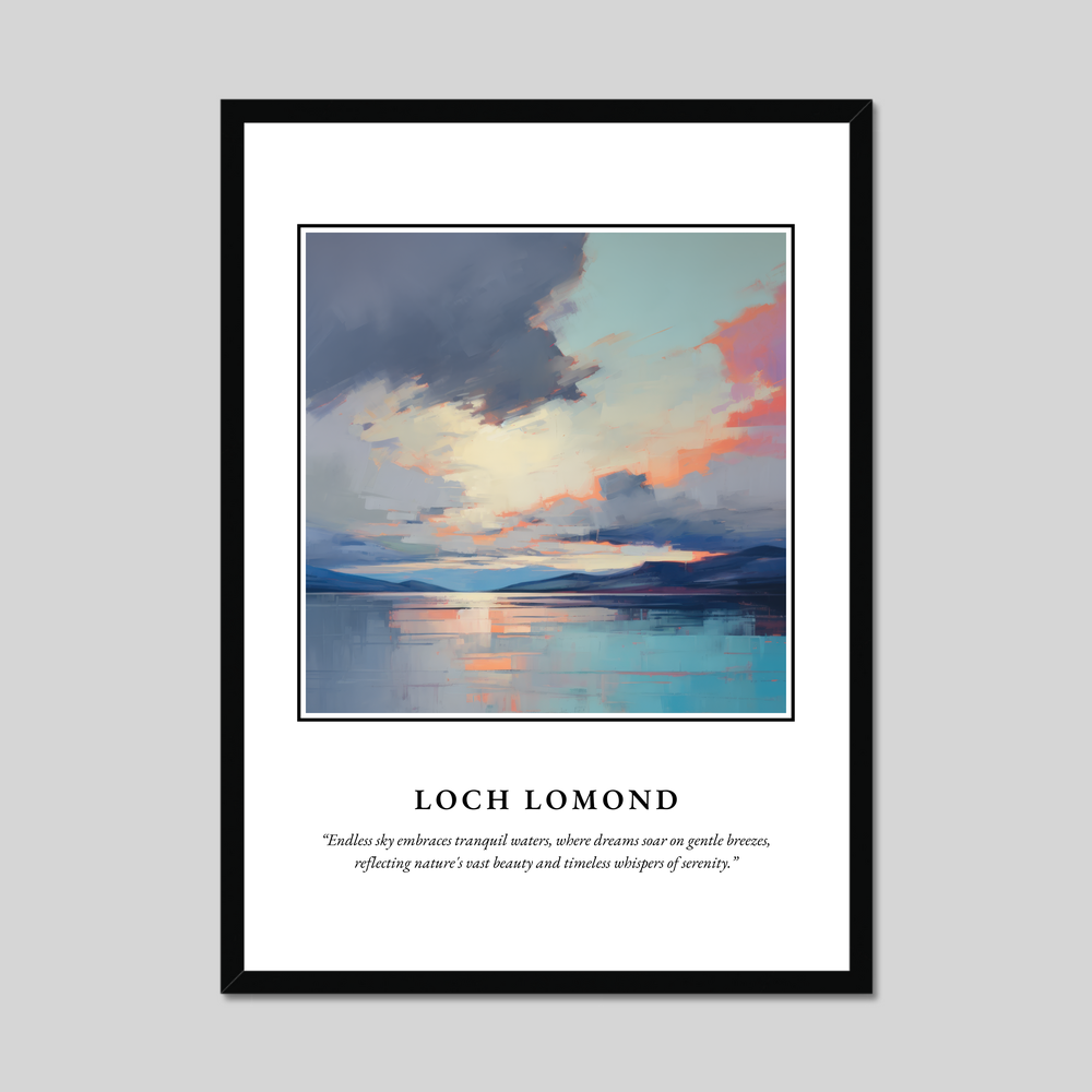 Poster in a black frame