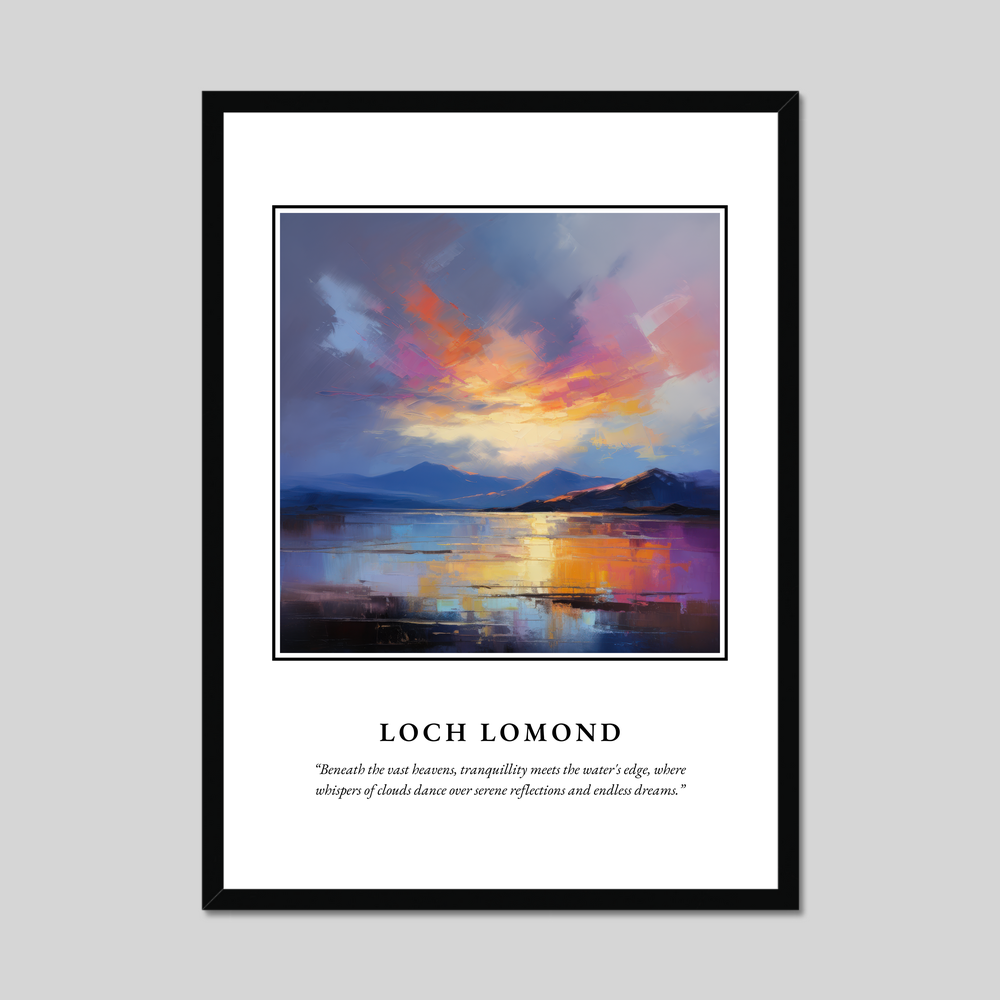 Poster in a black frame