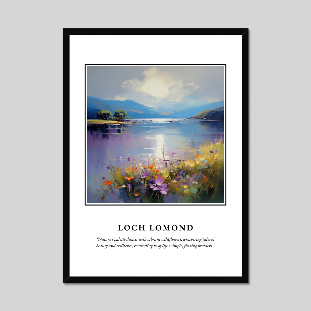 Poster in a black frame