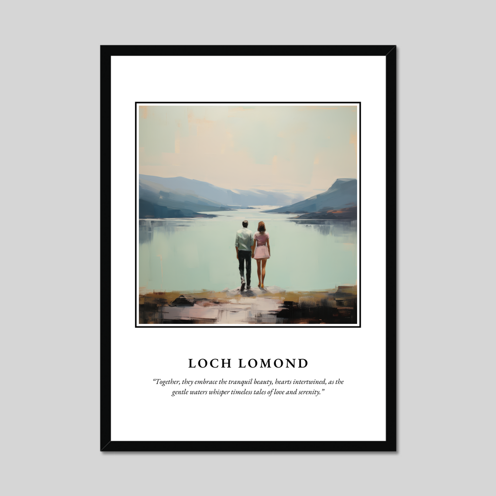 Poster in a black frame