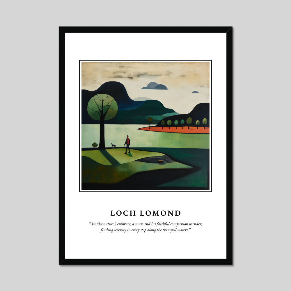 Poster in a black frame