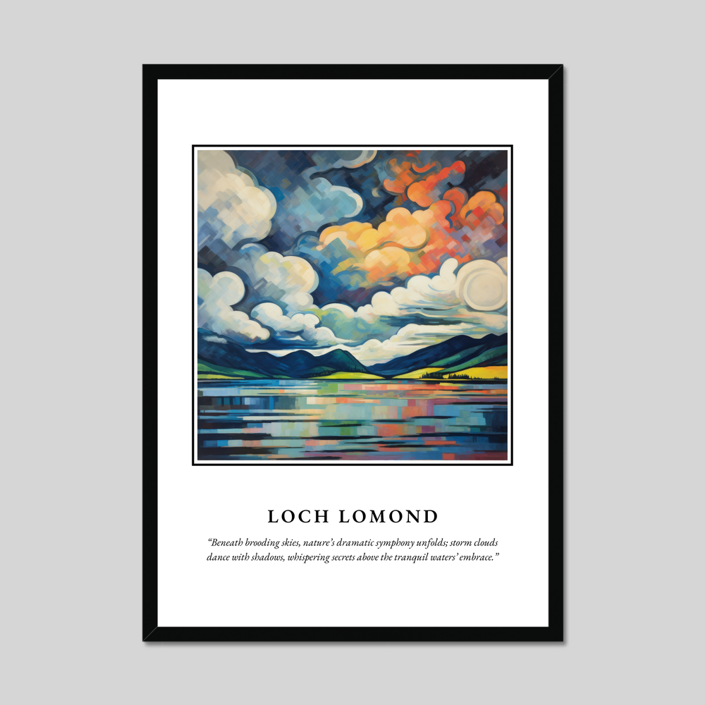 Poster in a black frame