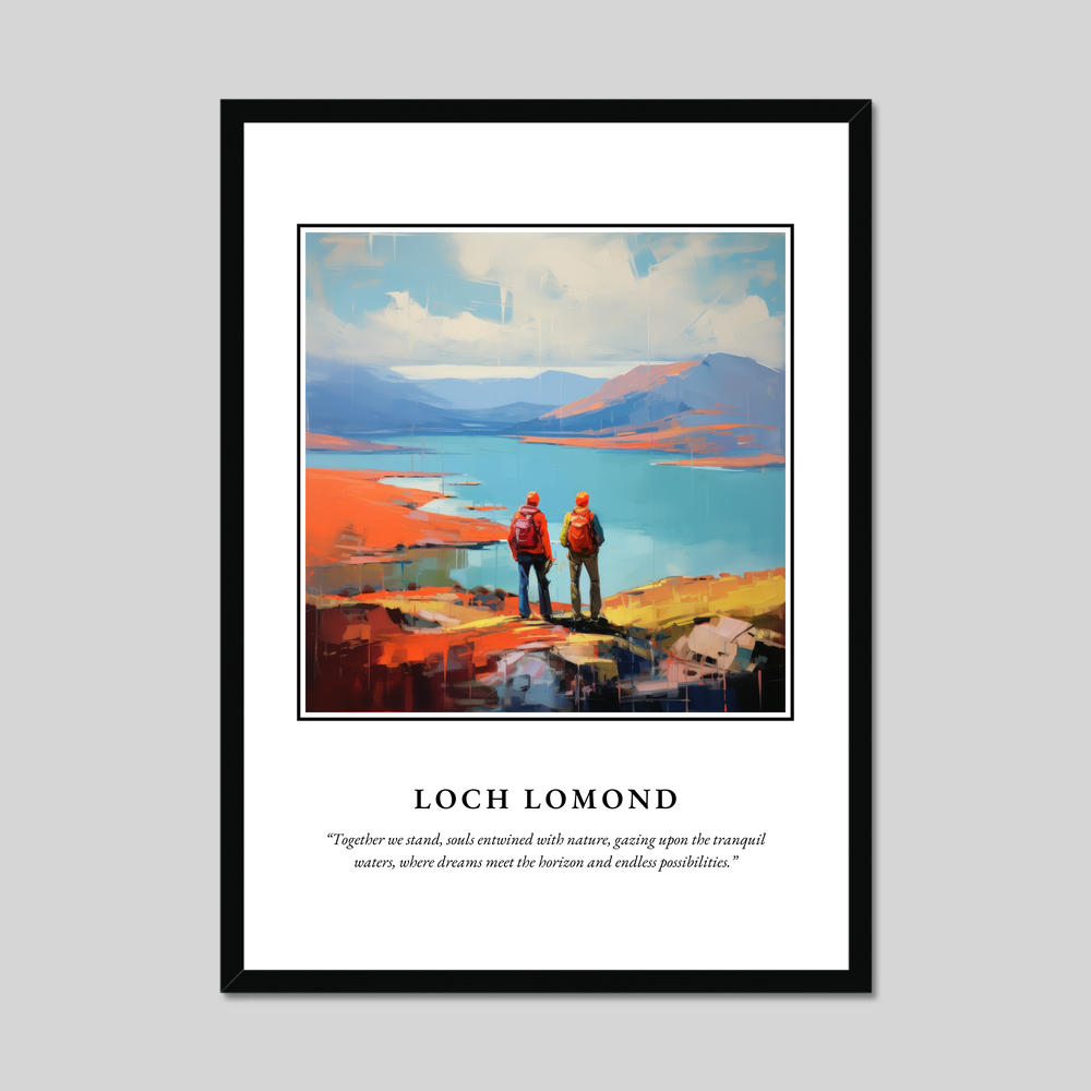 Poster in a black frame