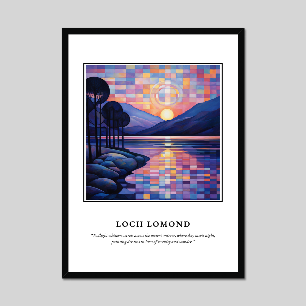 Poster in a black frame