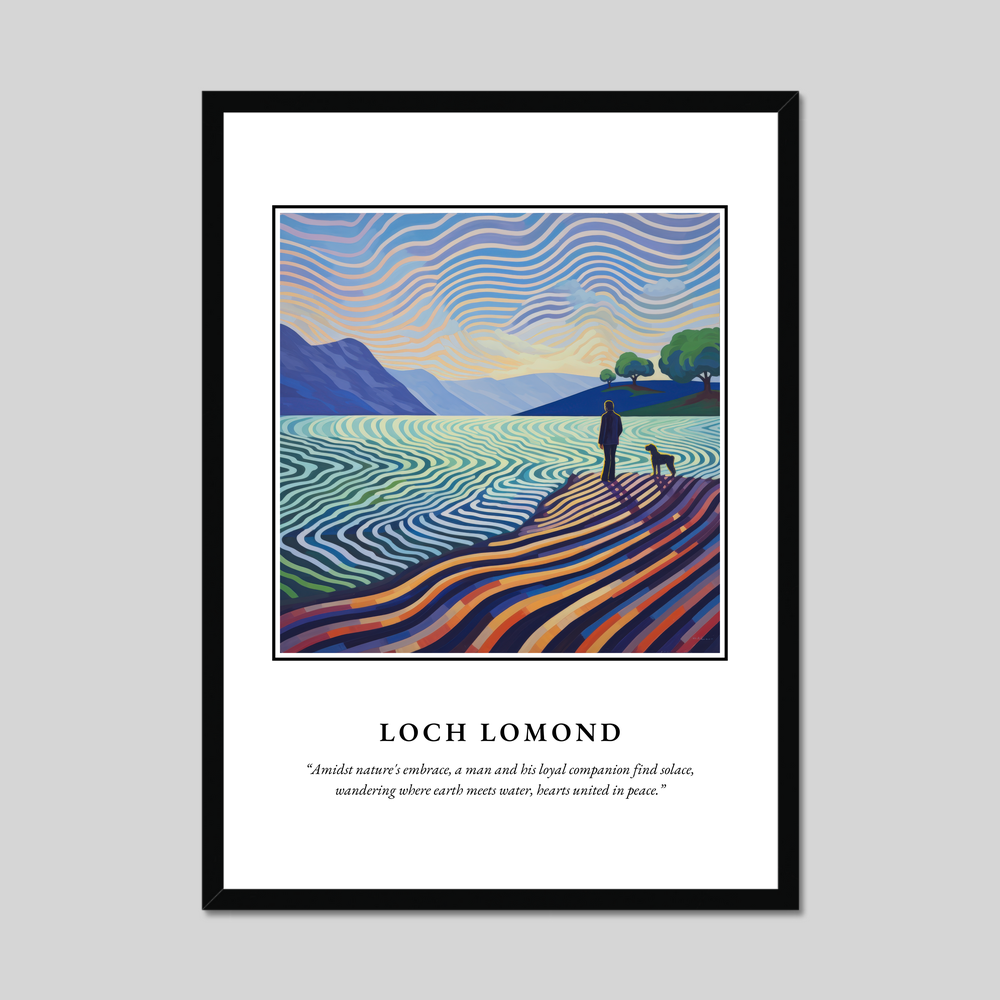 Poster in a black frame