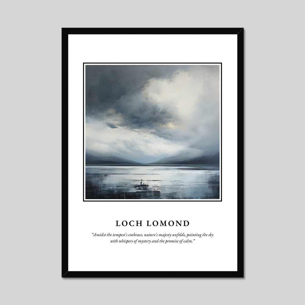 Poster in a black frame