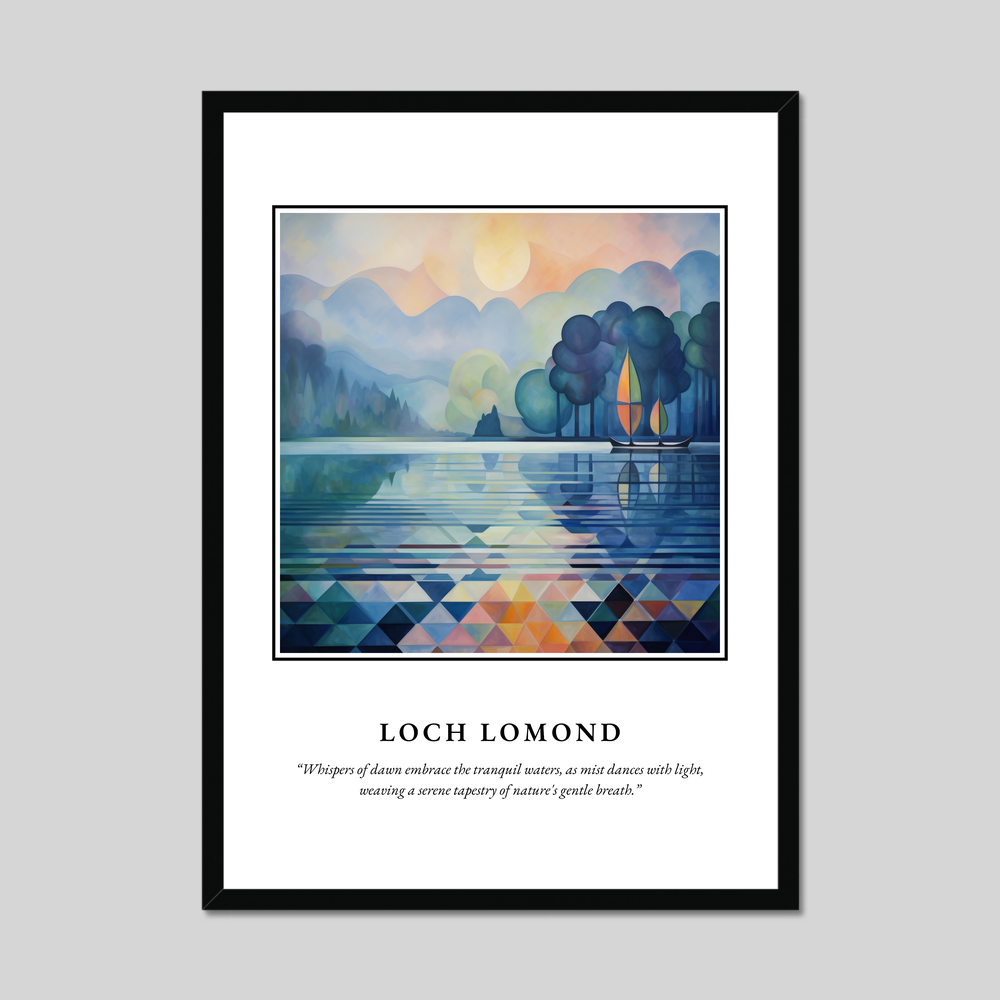 Poster in a black frame