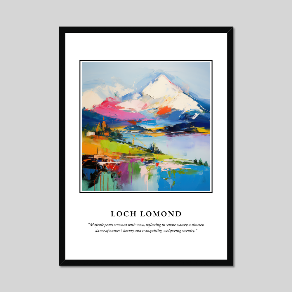 Poster in a black frame