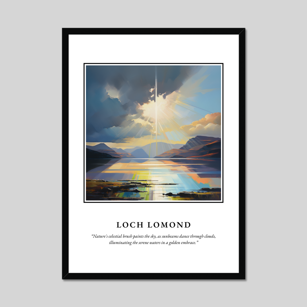 Poster in a black frame