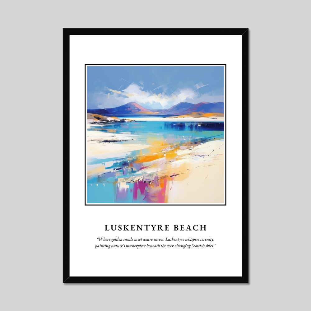 Poster in a black frame