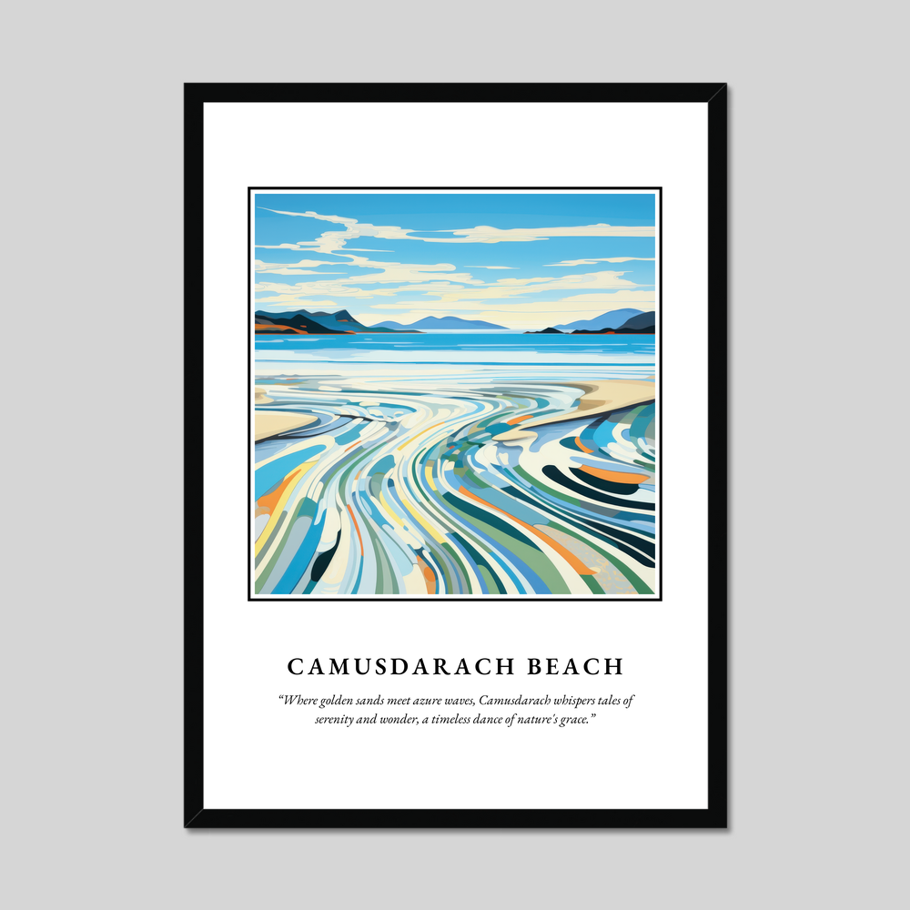 Poster in a black frame