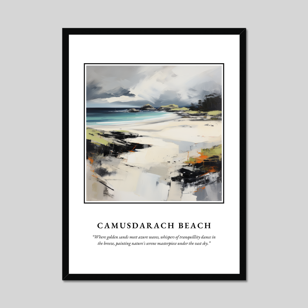 Poster in a black frame