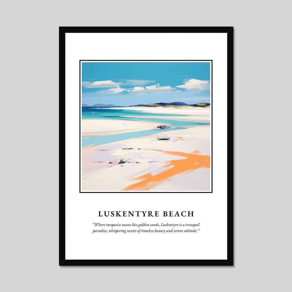 Poster in a black frame