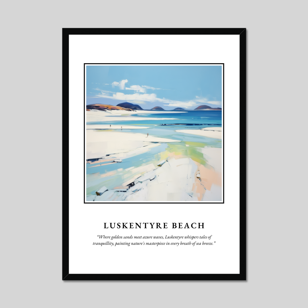 Poster in a black frame