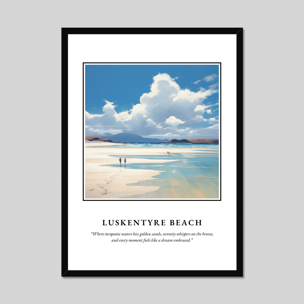 Poster in a black frame