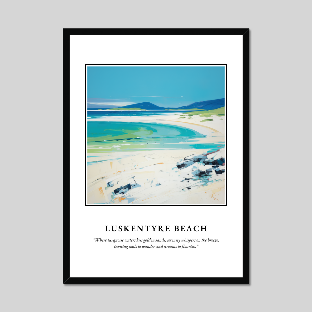 Poster in a black frame