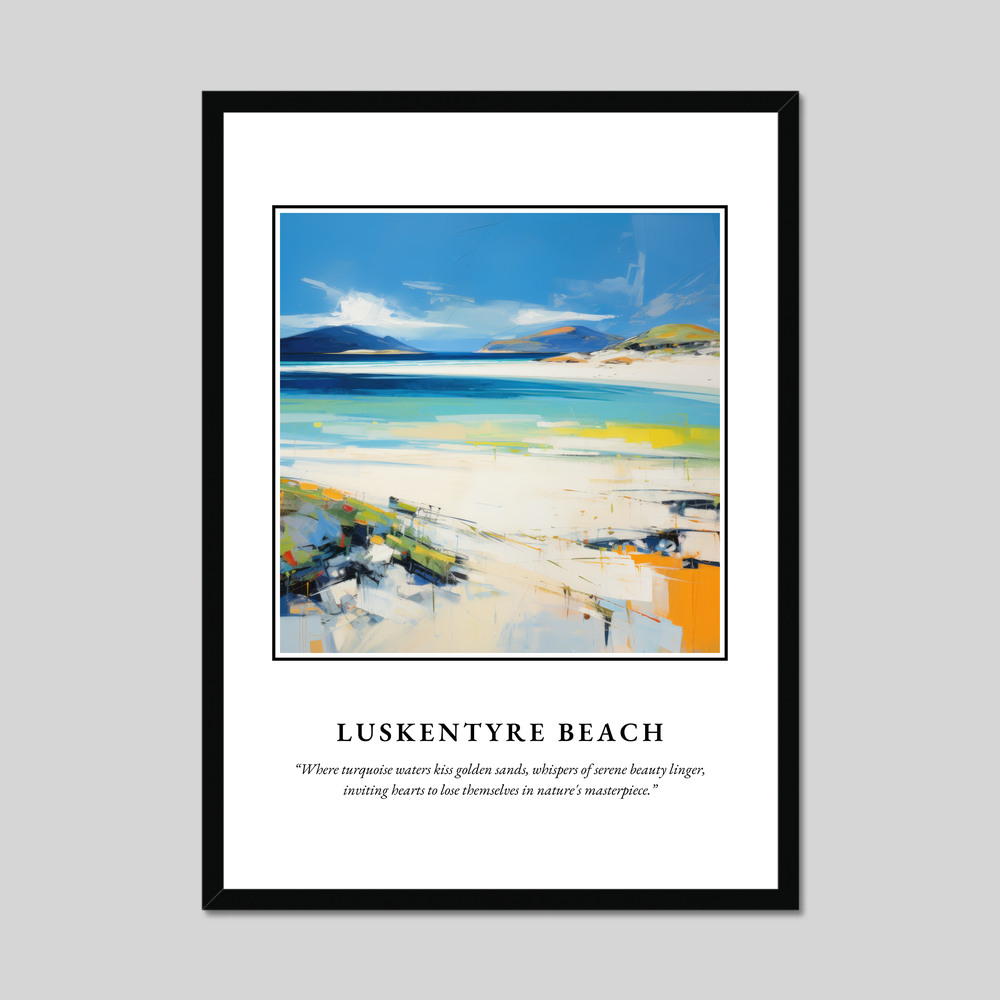 Poster in a black frame