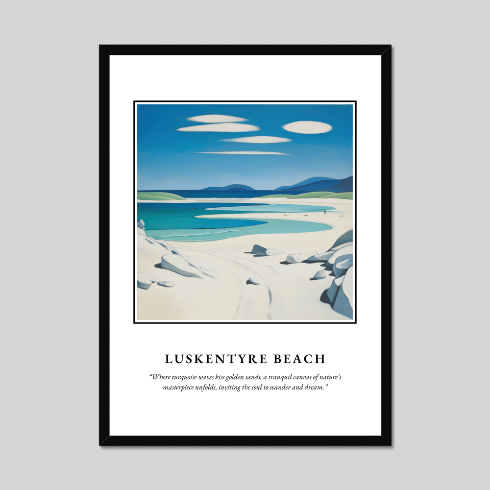 Poster in a black frame