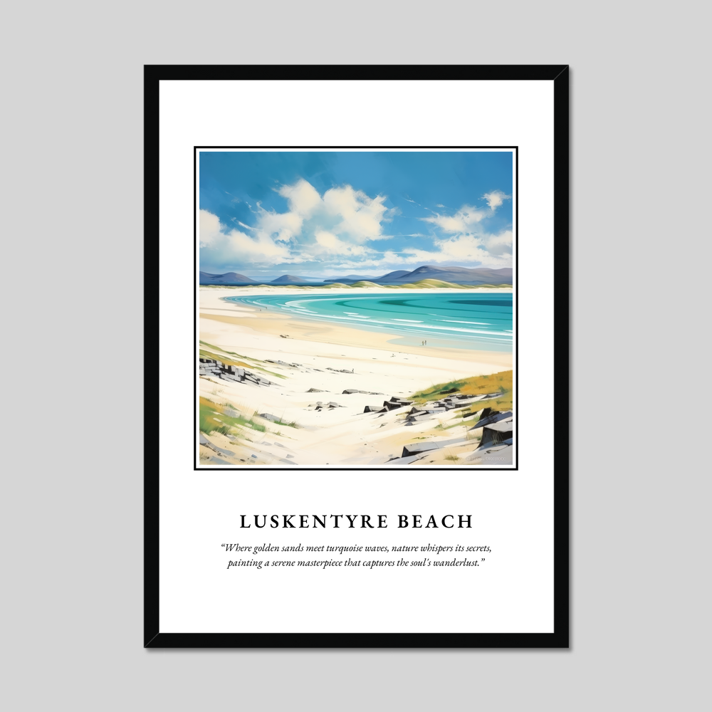 Poster in a black frame