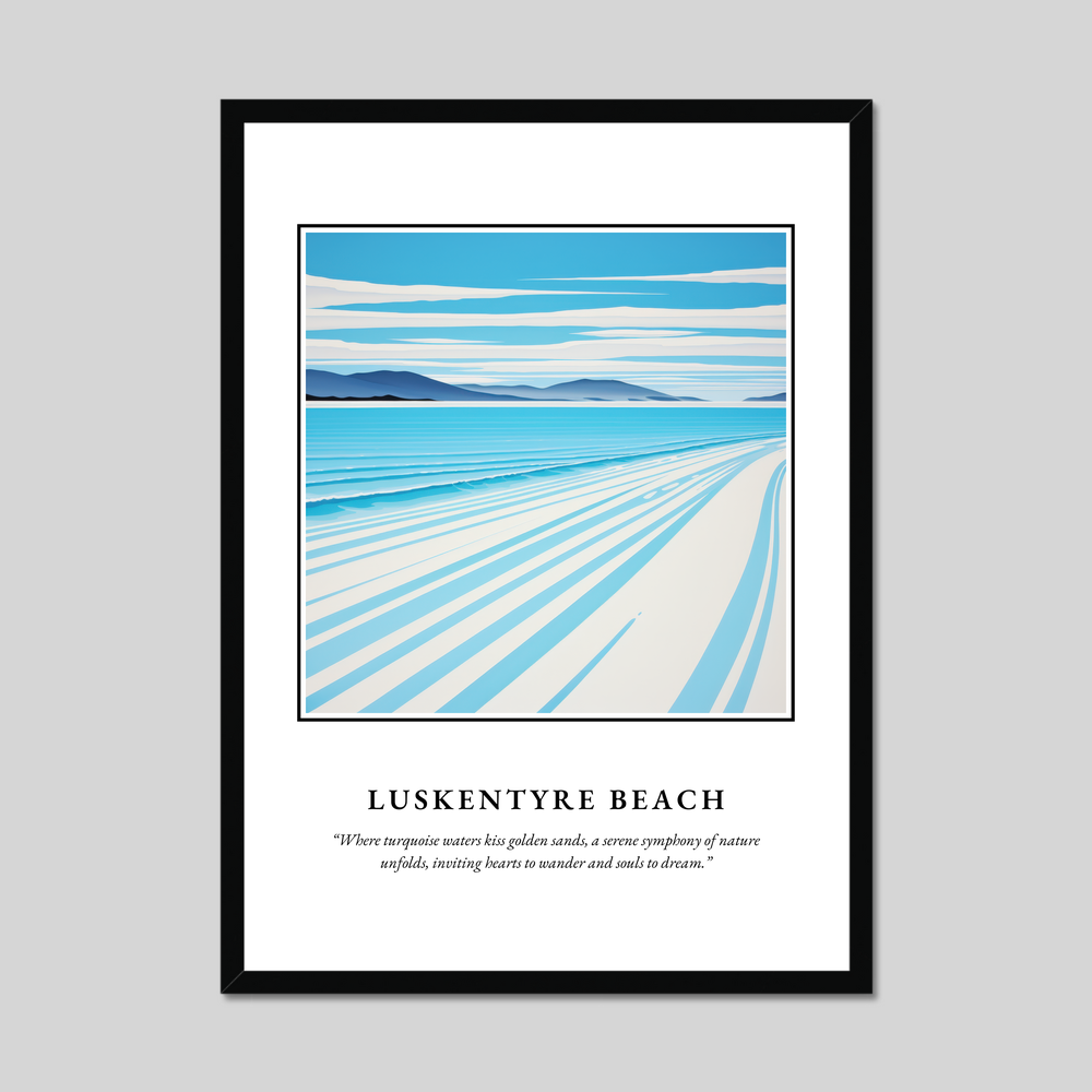 Poster in a black frame