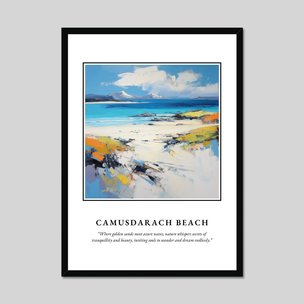 Poster in a black frame