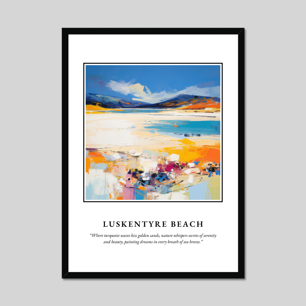 Poster in a black frame