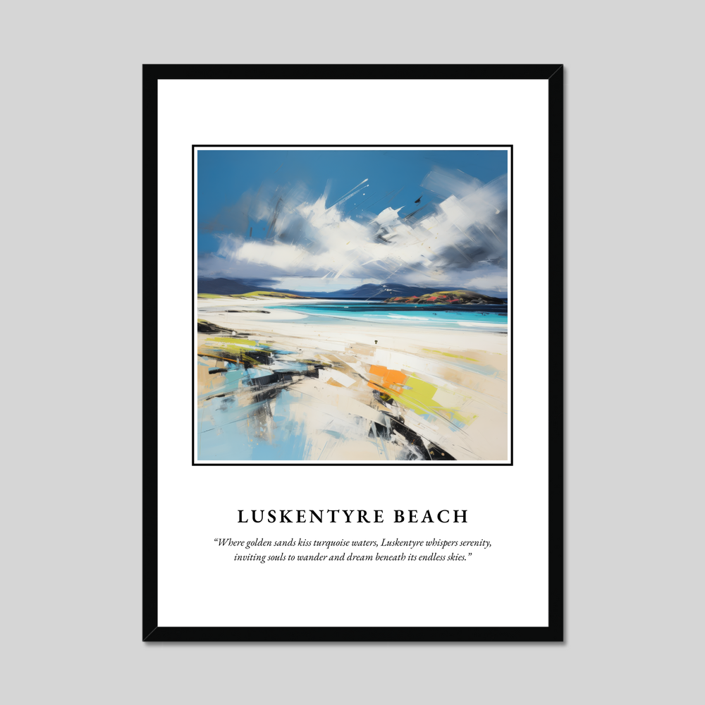 Poster in a black frame