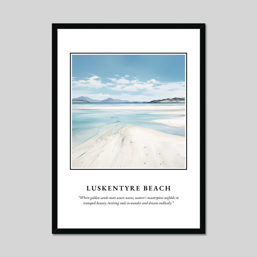 Poster in a black frame