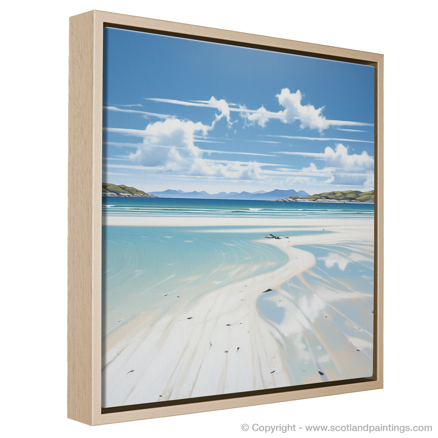 Painting and Art Print of Luskentyre Beach, Isle of Harris entitled "Serene Sands of Luskentyre Beach".