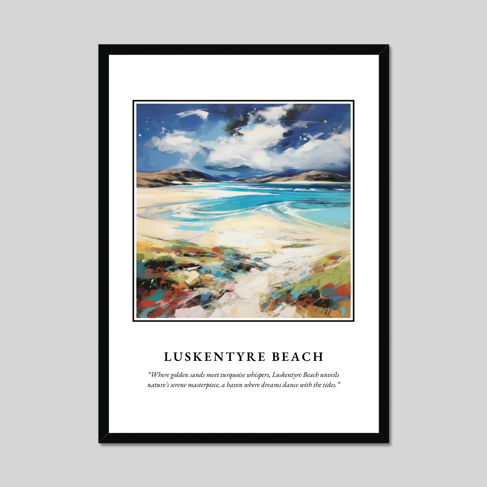 Poster in a black frame