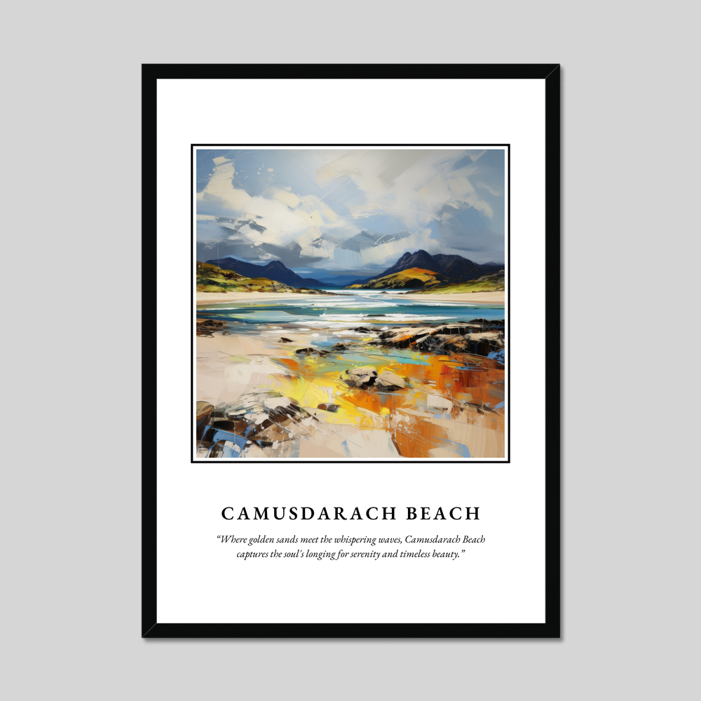 Poster in a black frame