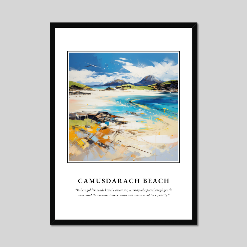 Poster in a black frame