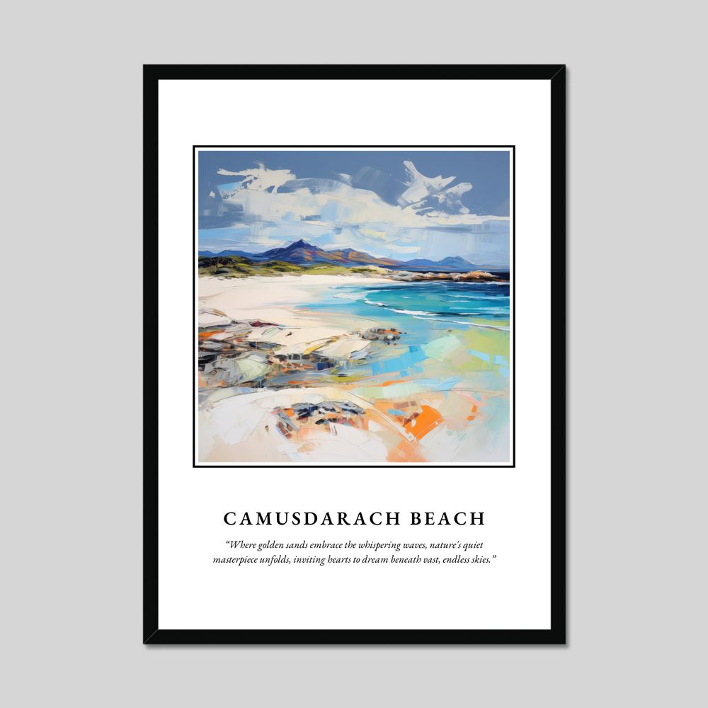 Poster in a black frame