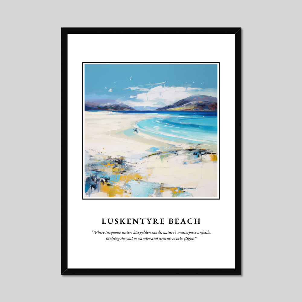 Poster in a black frame