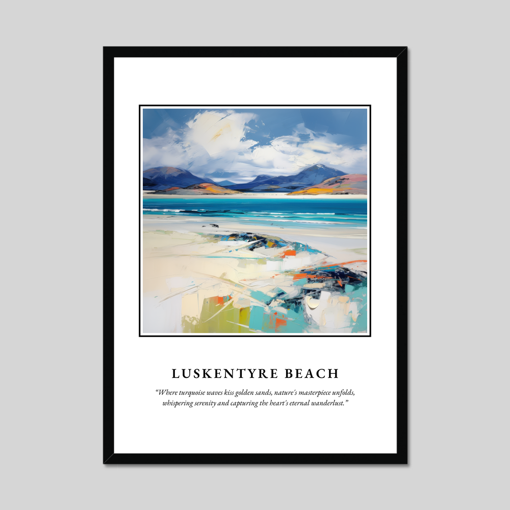 Poster in a black frame