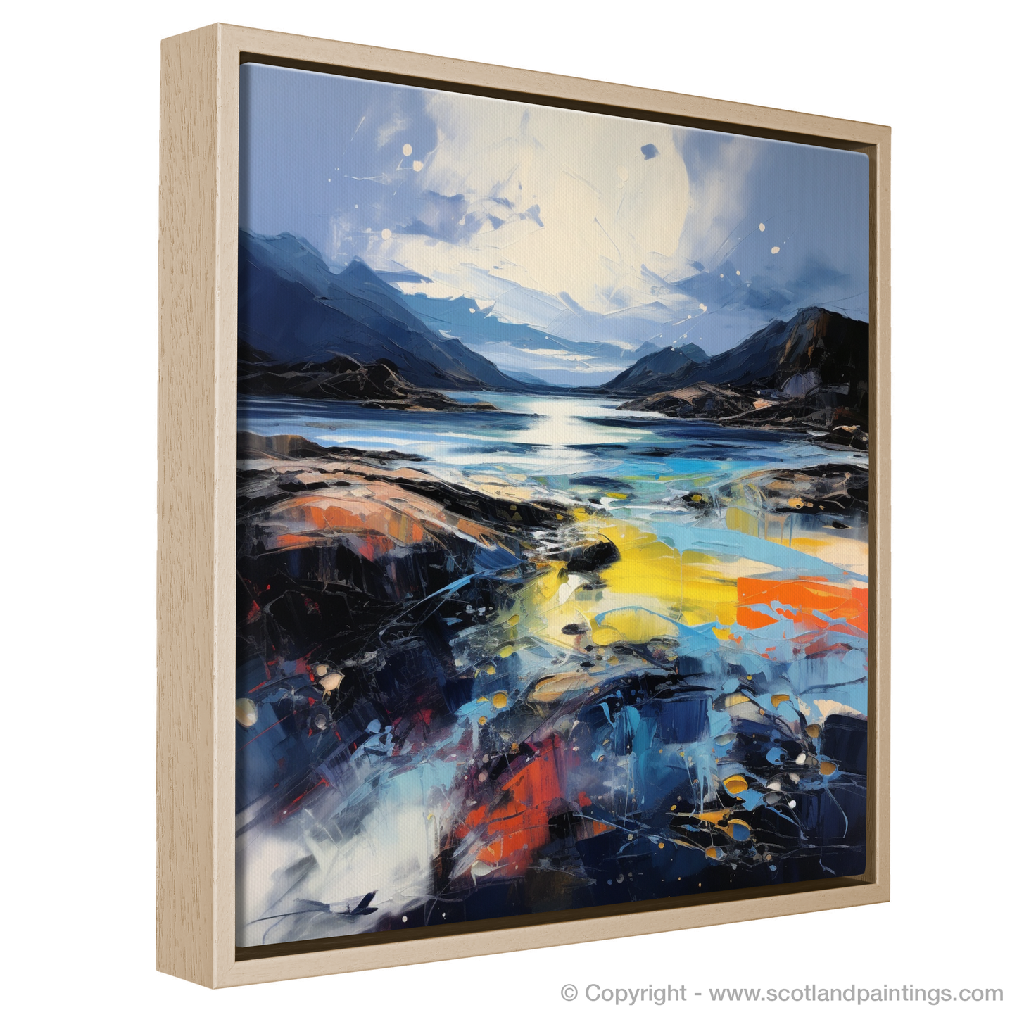 Painting and Art Print of Camusdarach Beach, Arisaig entitled "Wild Spirit of Camusdarach Beach".