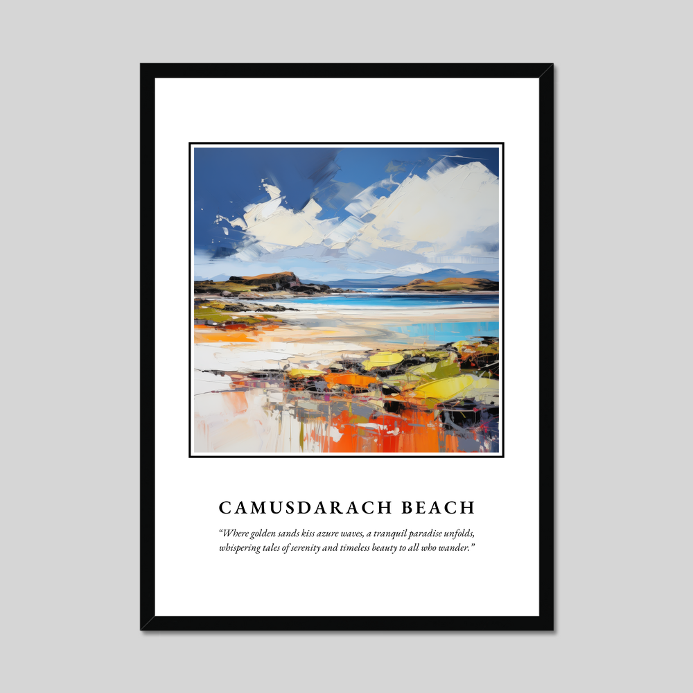 Poster in a black frame