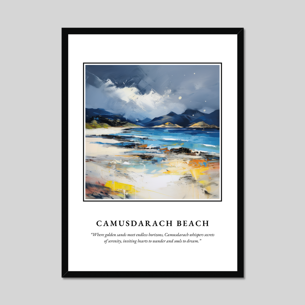 Poster in a black frame