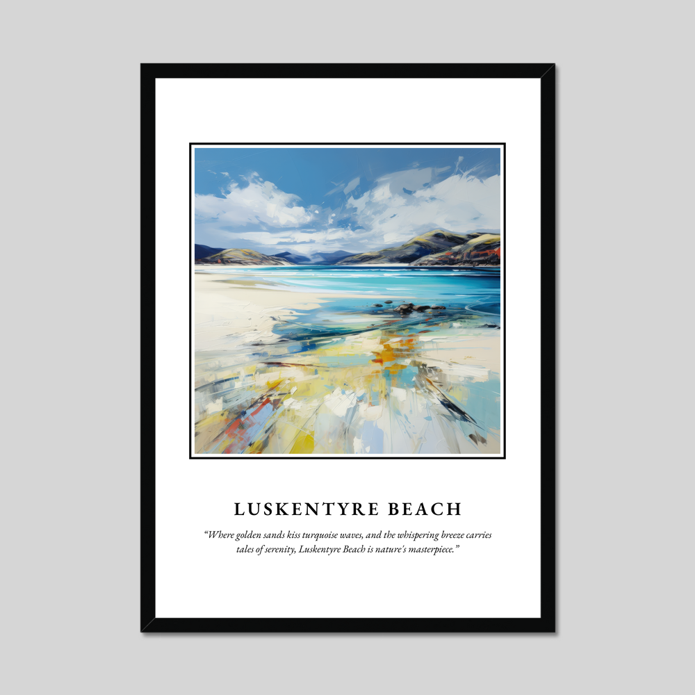 Poster in a black frame