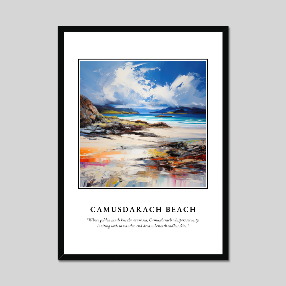 Poster in a black frame