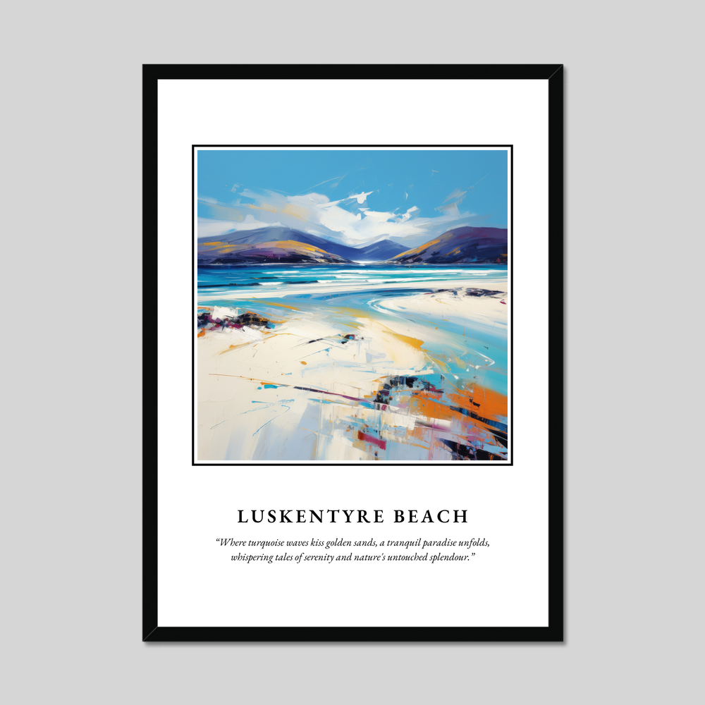 Poster in a black frame