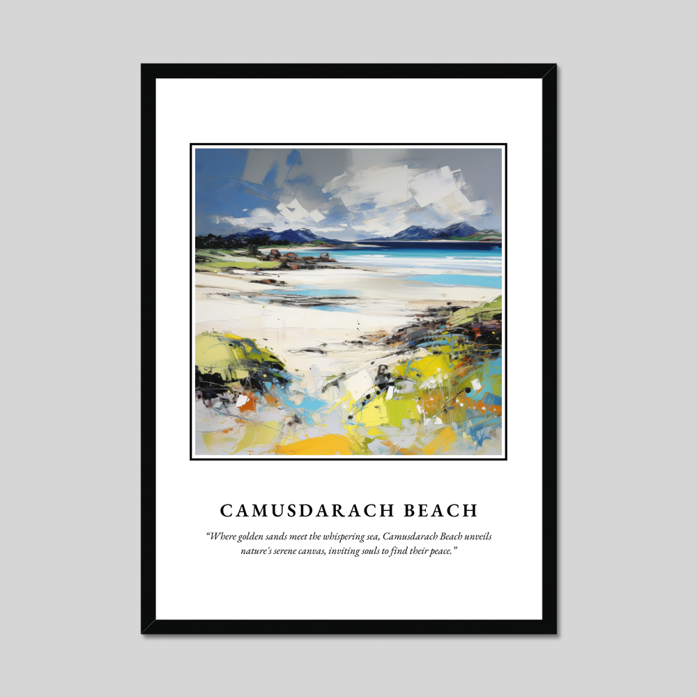 Poster in a black frame