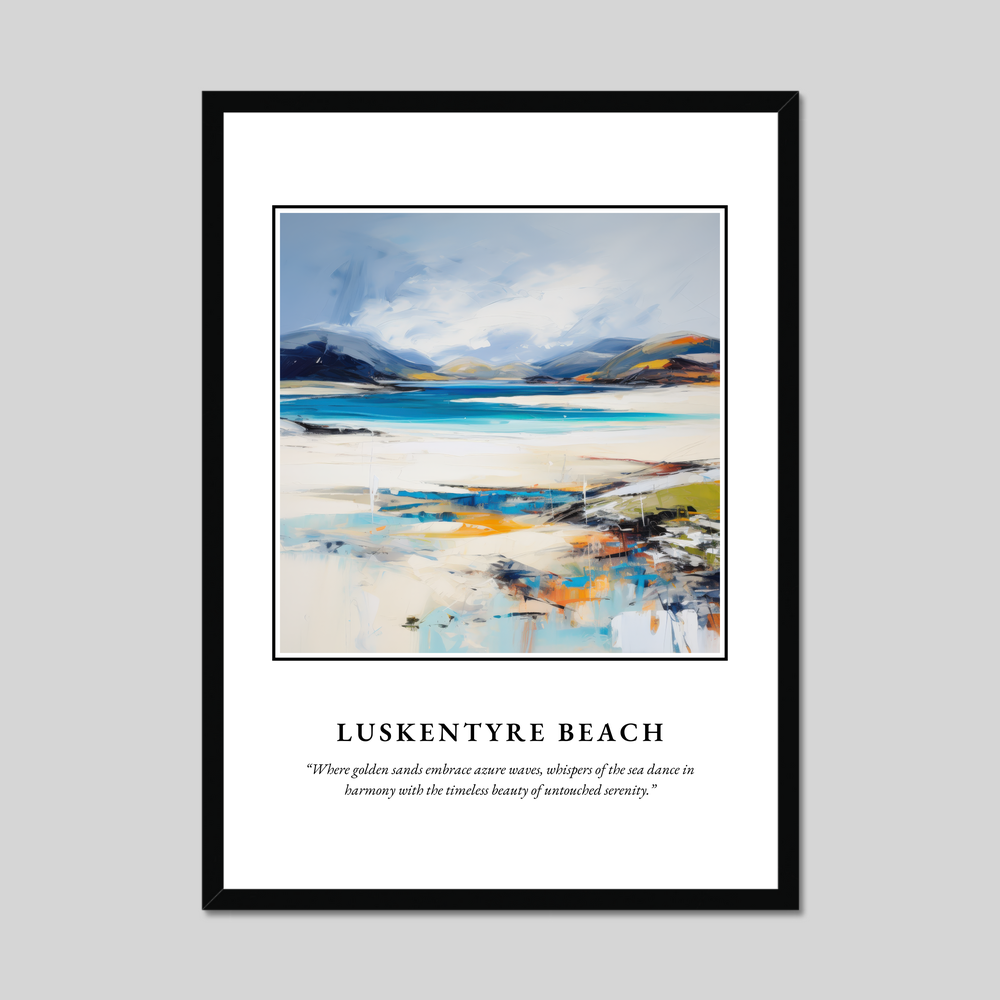 Poster in a black frame