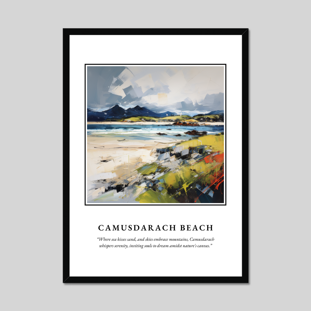 Poster in a black frame