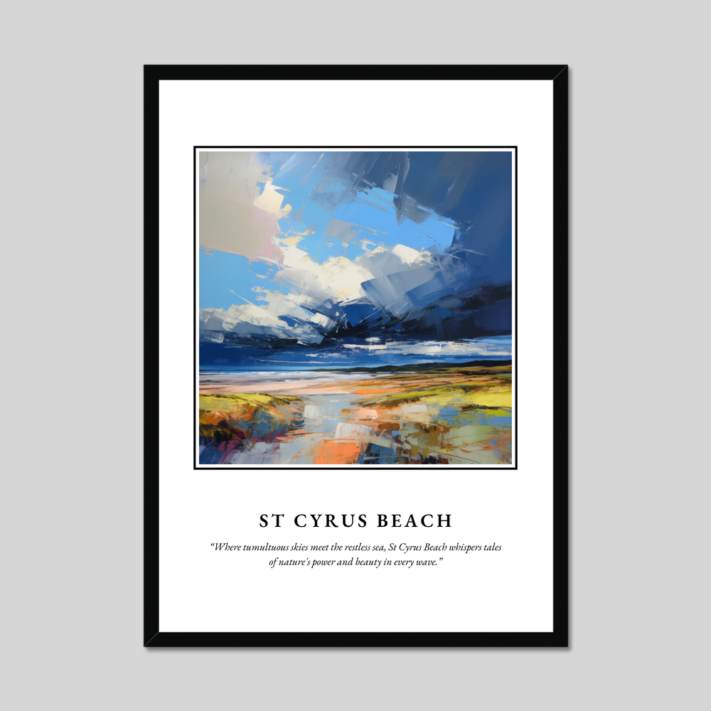 Poster in a black frame